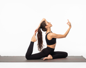 Yoga session focused on breathwork